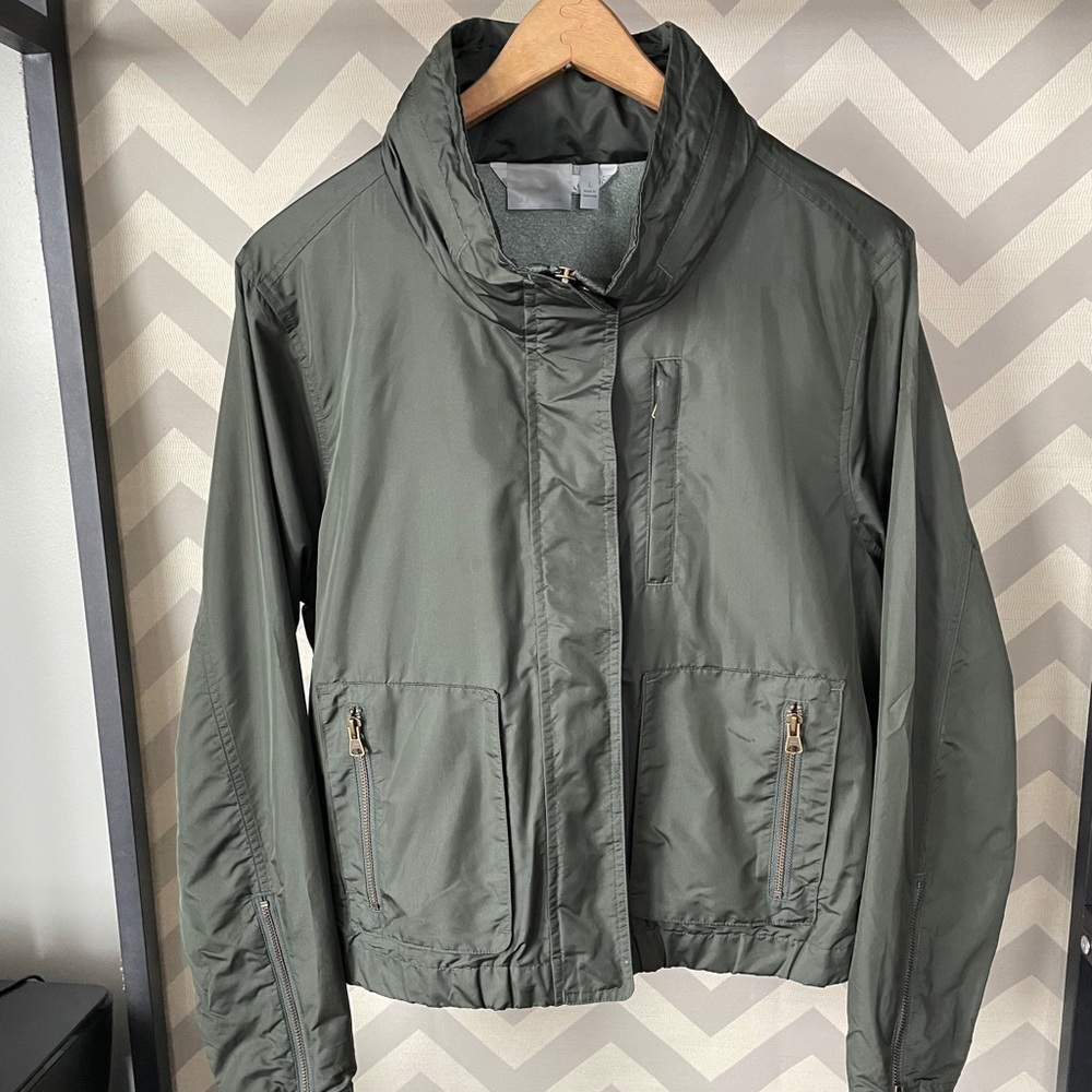 Athleta Military Green Water Repellent Jacket